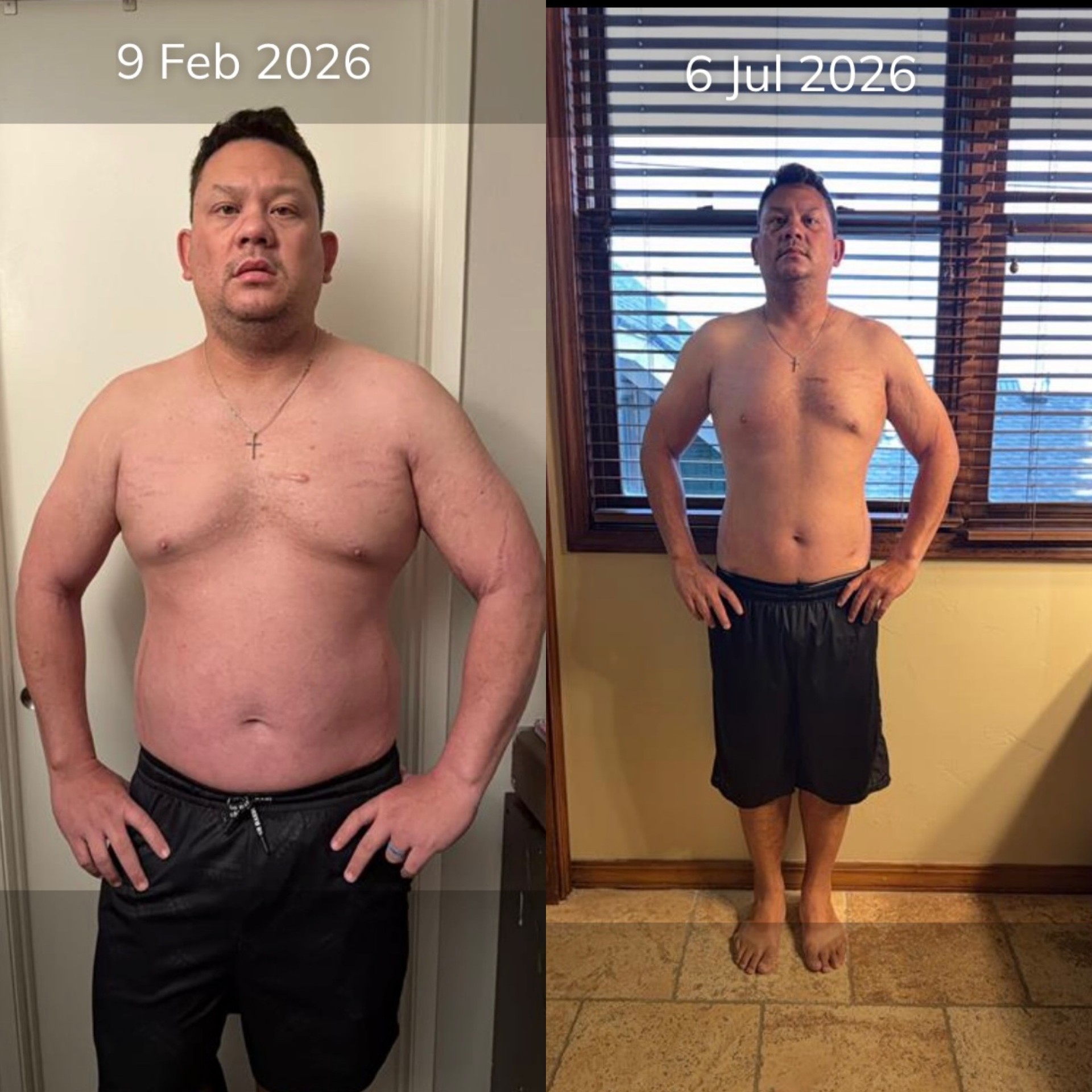 Marco P. before and after transformation