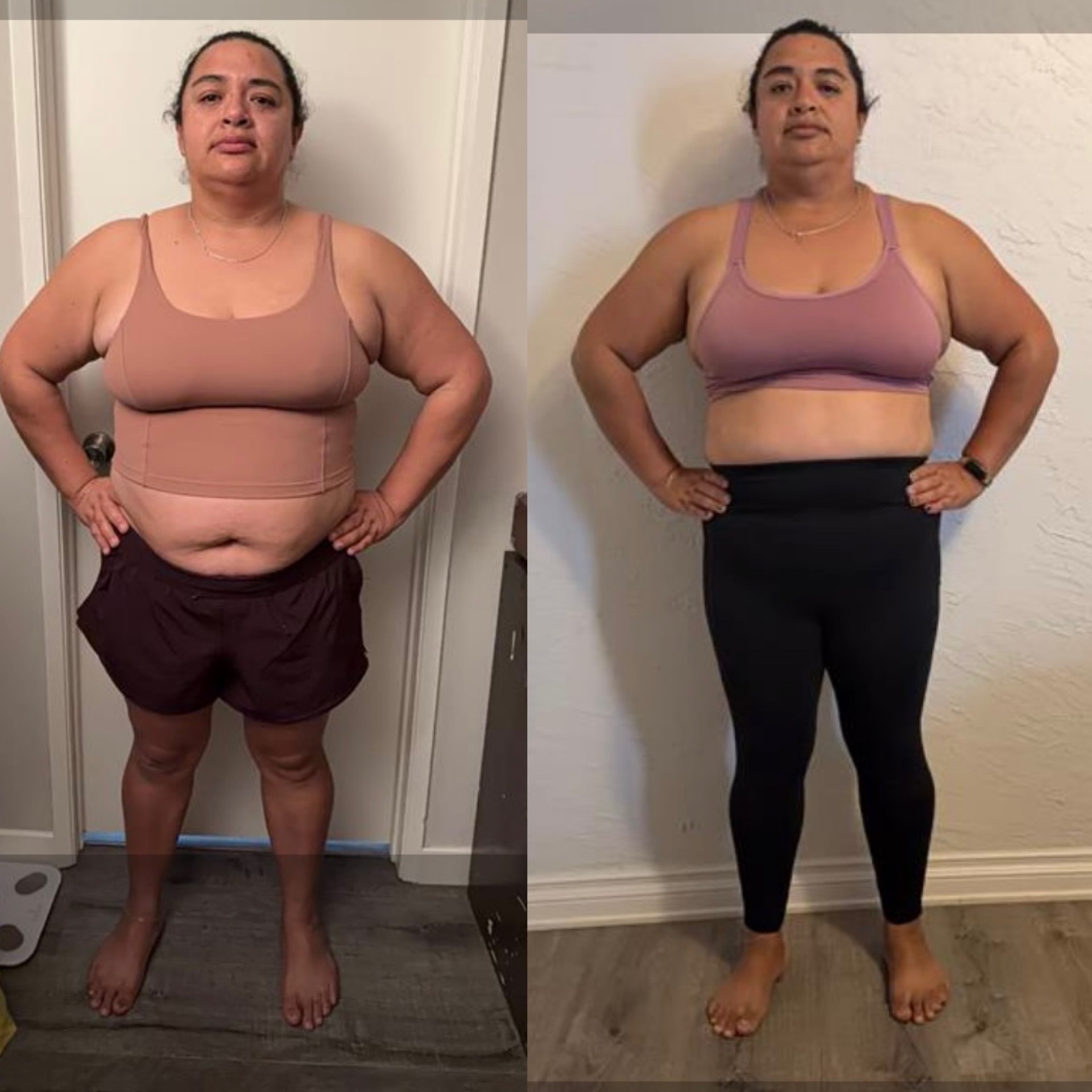 Maria G. before and after transformation