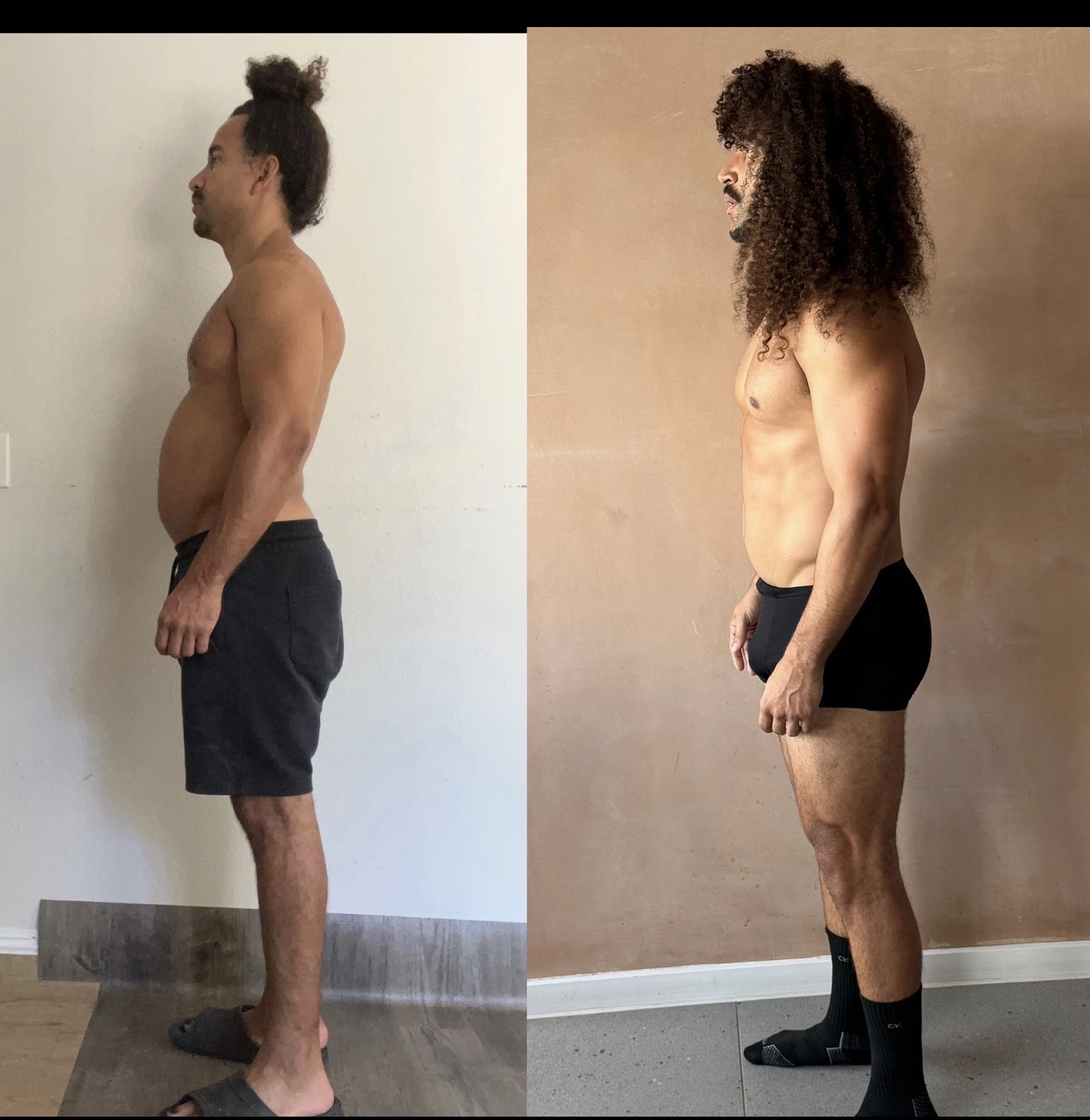 Andre J. before and after transformation